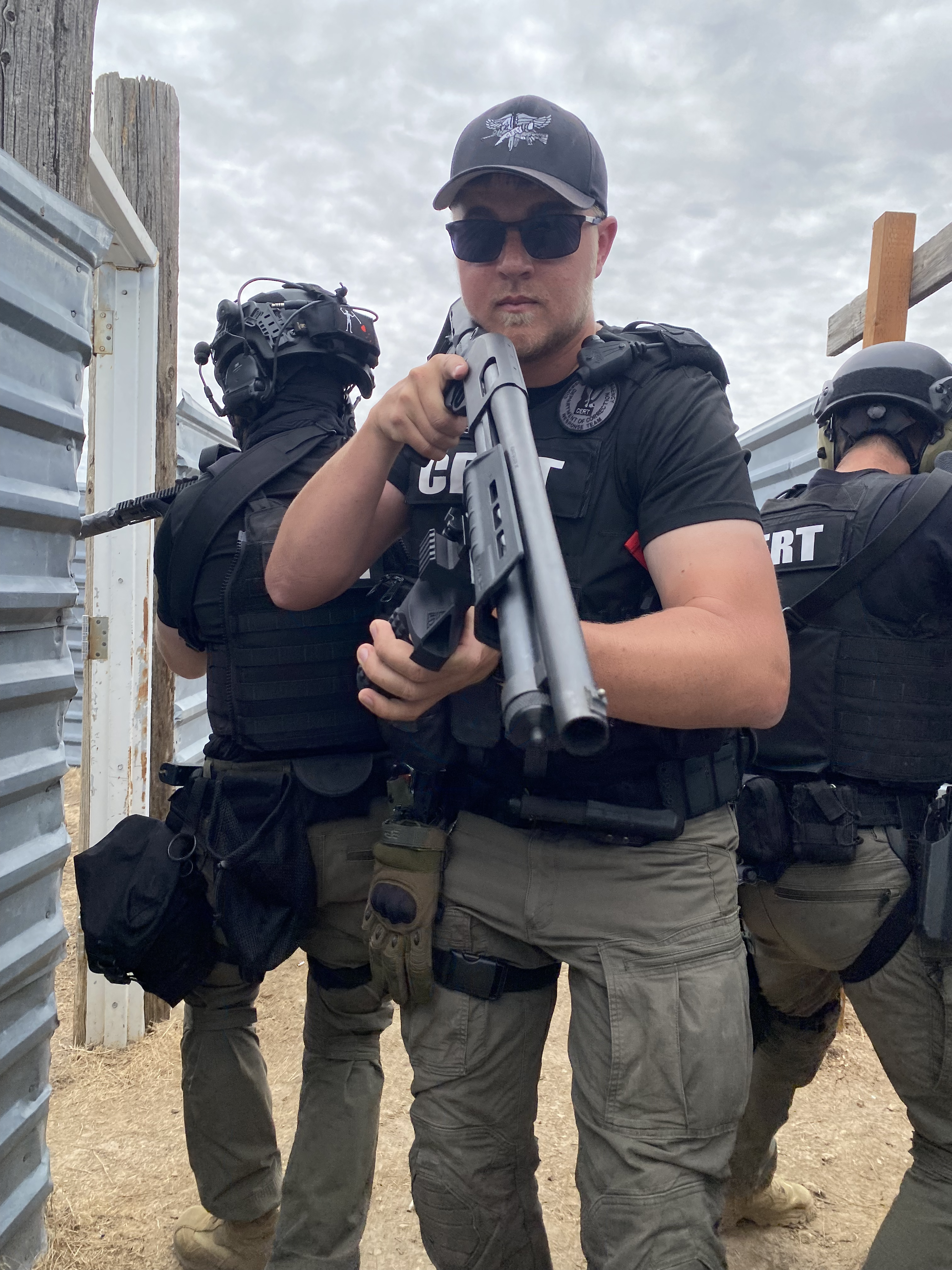 SubLethal at the mock prison riot.